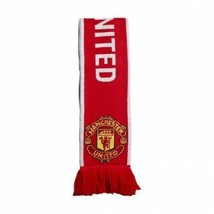 Adidas Manchester United Football Club Supporter Scarf Red White - $18.49