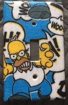 Homer Simpson Light Switch Plate Cover home decor Cartoon Mancave Gift - $8.34