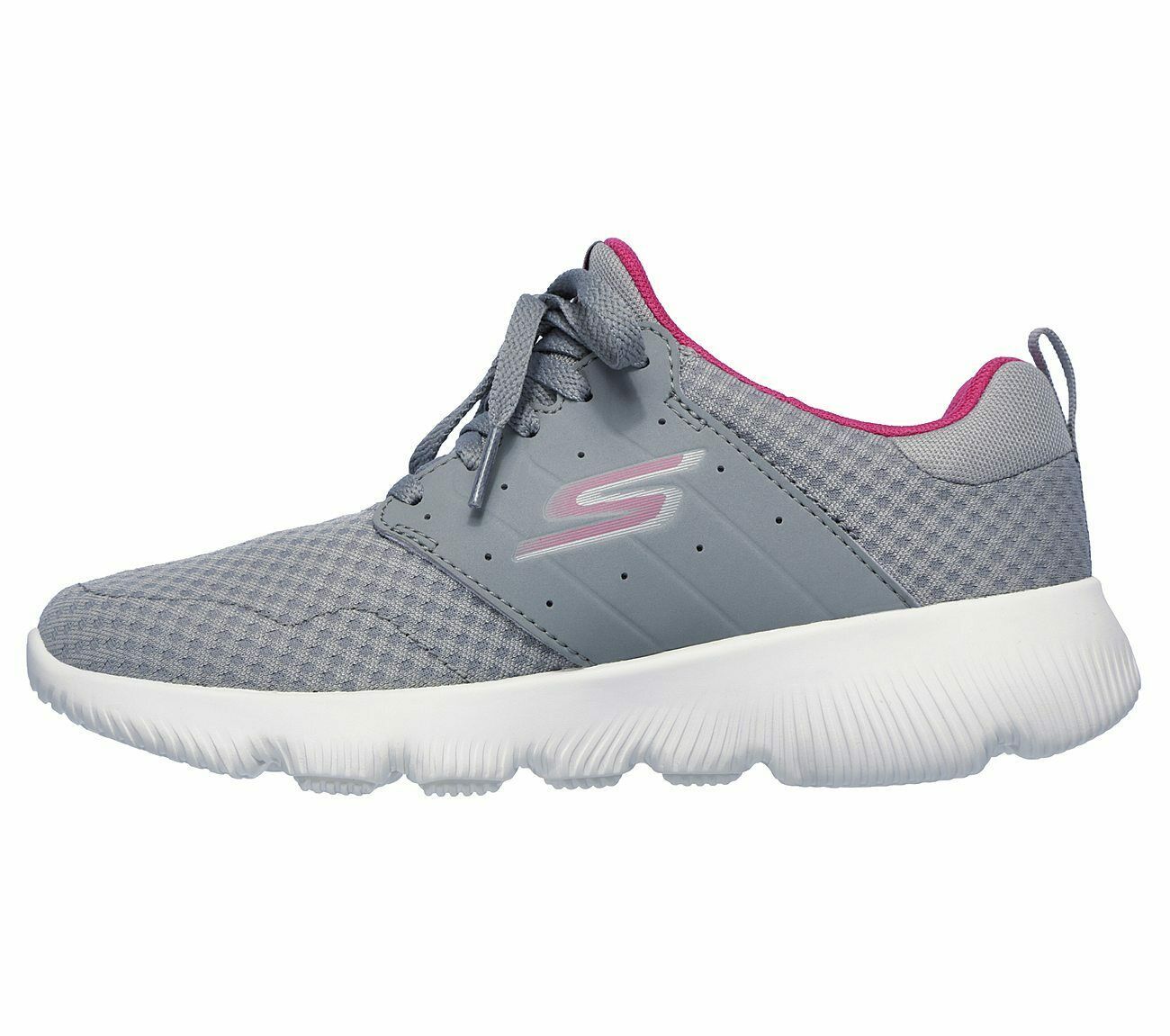 Skechers Gray Pink shoes Women's Sport Go Run Athletic Mesh Comfort ...