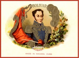 7519.Decoration Poster.Home Room interior design.Bolivar cigar label.Tob... - $13.10+