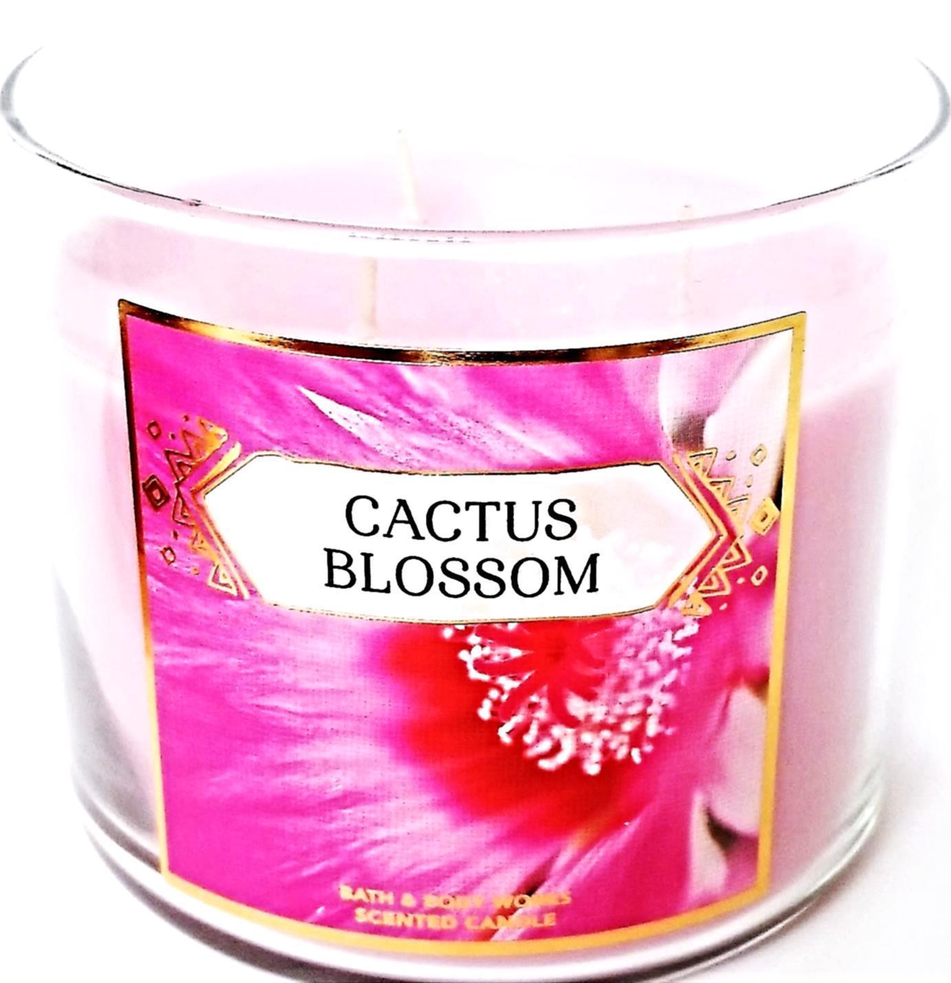 Bath & Body Works Cactus Blossom 3 Wick Candle 14.5 oz with Copper Lid