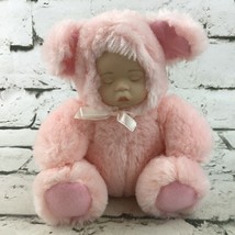 Vintage J Misa Collection Baby Doll Plush In Pink Piglet Costume Stuffed Toy - $19.79