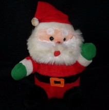 12 "vintage christmas musical santa doll stuffed animal toy broken - $13.99
