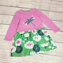 Mini Boden Girl Long Sleeve Dress Sequin Butterfly Floral Sweatshirt Tunic 7-8Y - $27.72