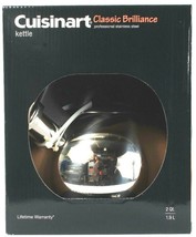 Cuisinart 2 Qt Classic Brilliance Professional Stainless Steel Whistle Kettle 
