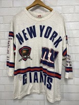 Vintage 90s 1991 No. 001 Long Gone NFL New York Giants T-Shirt Double Sided XL  - $79.95