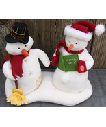 Hallmark 2003 Jingle Pals Caroling Snowmen Couple #1 in Series - $45.00