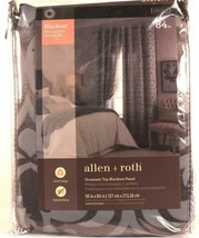 1 Count Allen Roth Grommet Top Blackout Panel 50 in x 84 in Cecile Item 0939099