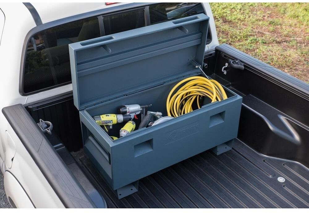 Trinity Portable Jobsite Tool Storage Box 36 in. Lockable Rust