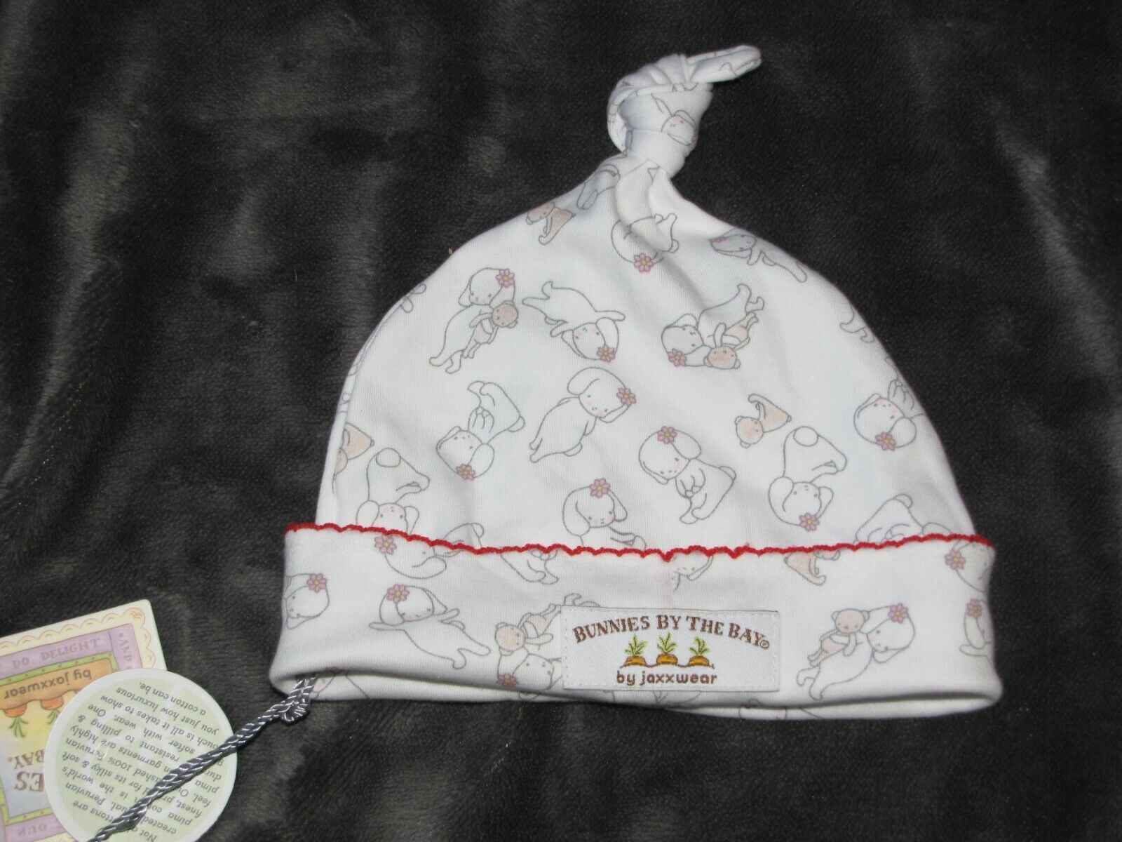 Gymboree Vintage Strawberry Fields Embroidered Baby Girl Hat White sz 12-18 mos
