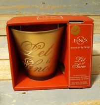 Lenox Let it Snow 4 inches Tall Glass Votive Tea Light Included New Chri... - $4.25