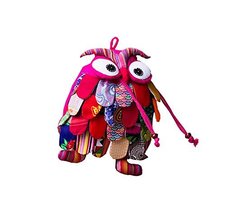 Ethnic Style Handmade Special Kids Backpack Pretty Owl Whimsical Backpac... - $28.42