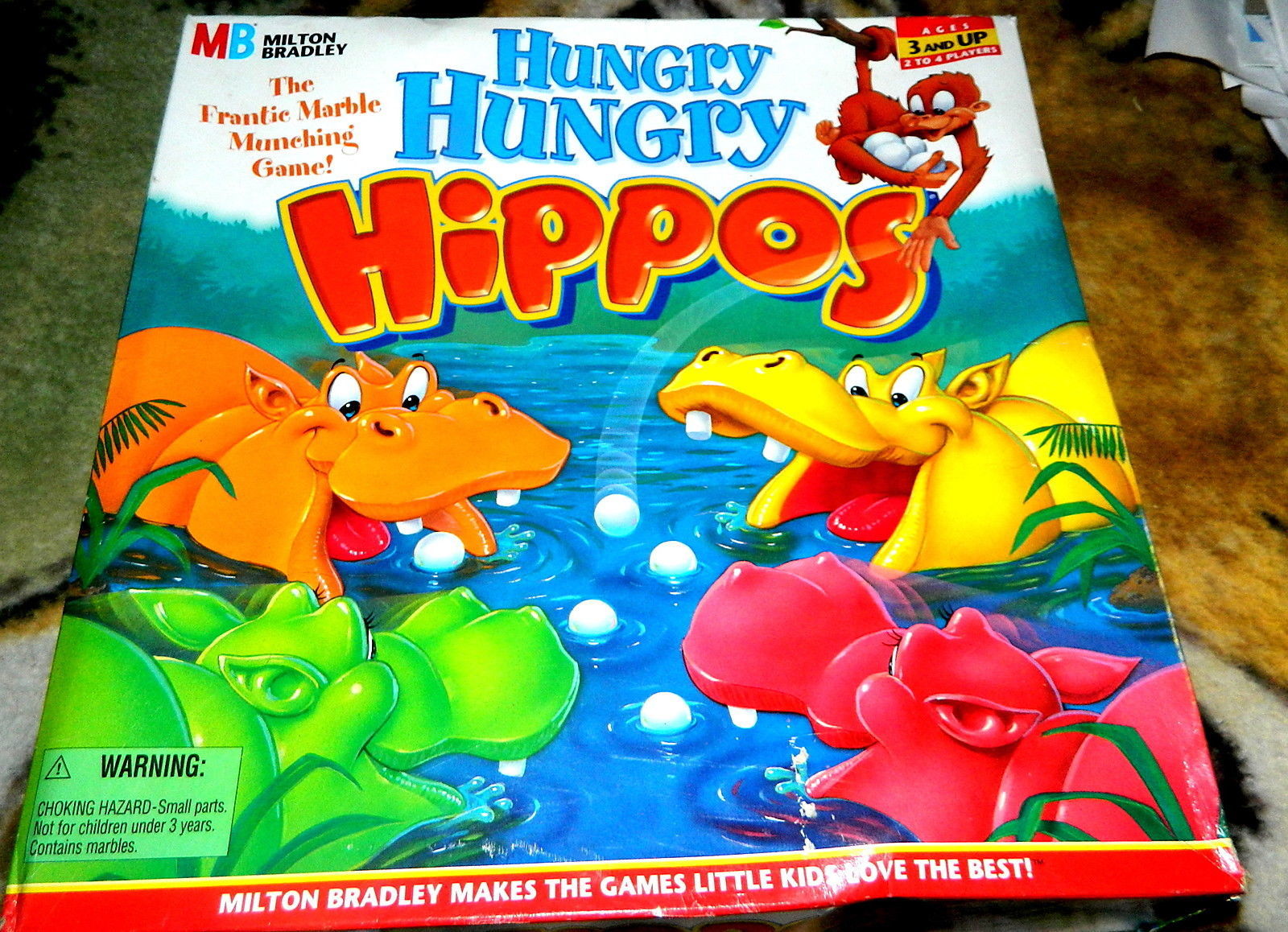 Hungry Hungry Hippos Vintage Game-Complete - Contemporary Manufacture