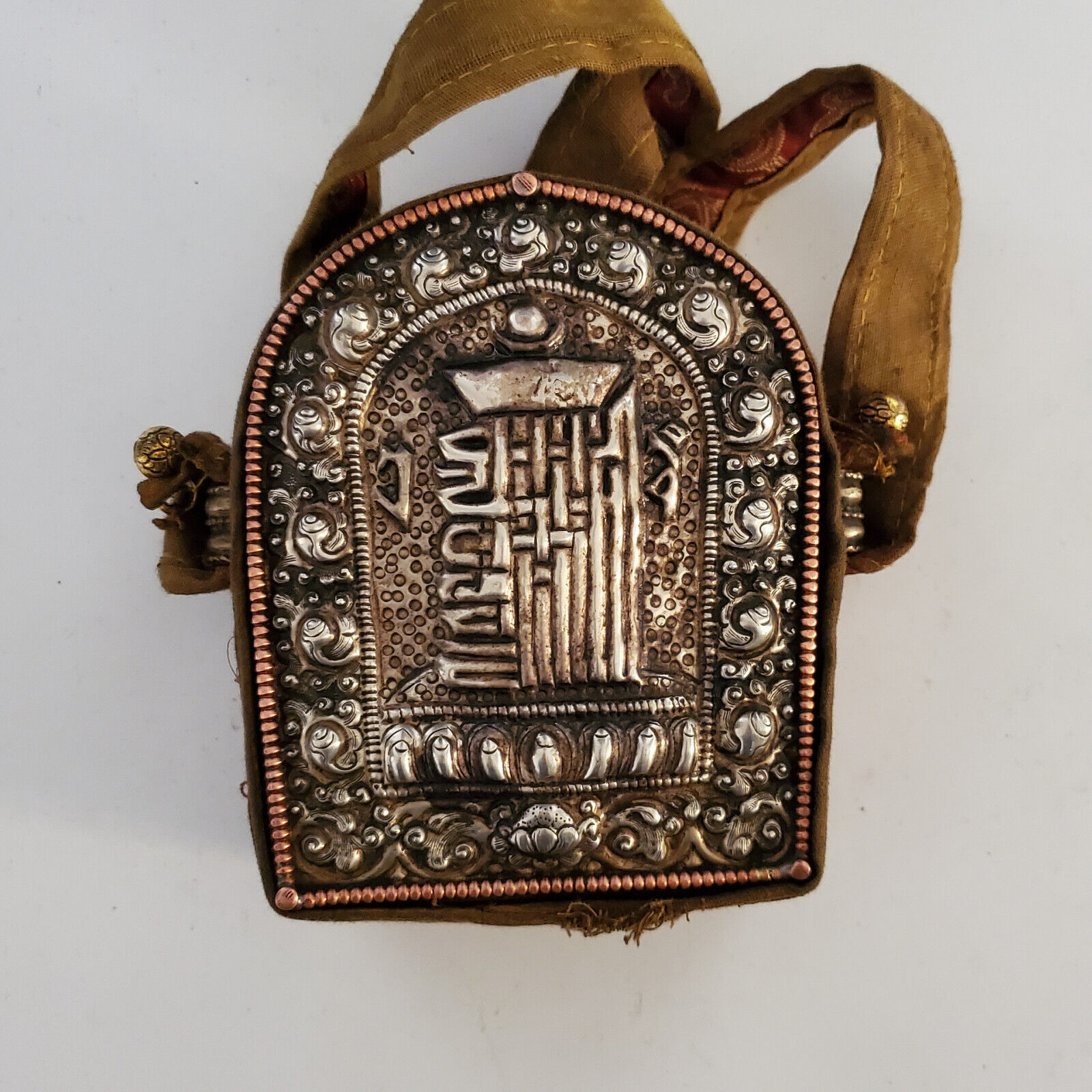 Tibetan Buddhist Kalachakra Tenfold Powerful Symbol Ghau Box/Amulet ...