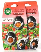 2 Packs Air Wick Fresh Berries 2 Count Car Freshener Lasts Up To 60 Days