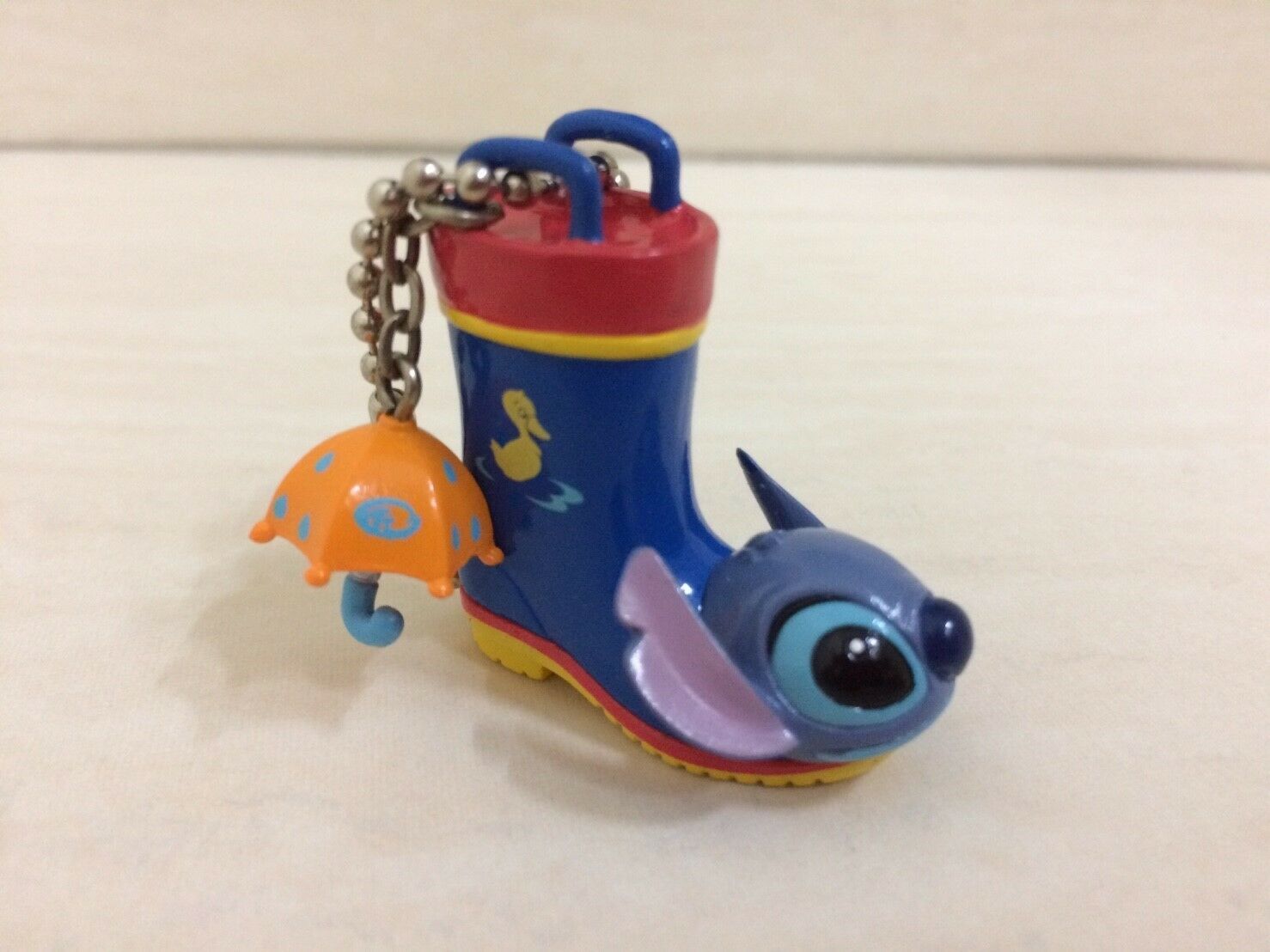Disney Lilo Stitch Boot keychain. Rainy Theme. cute, pretty and very