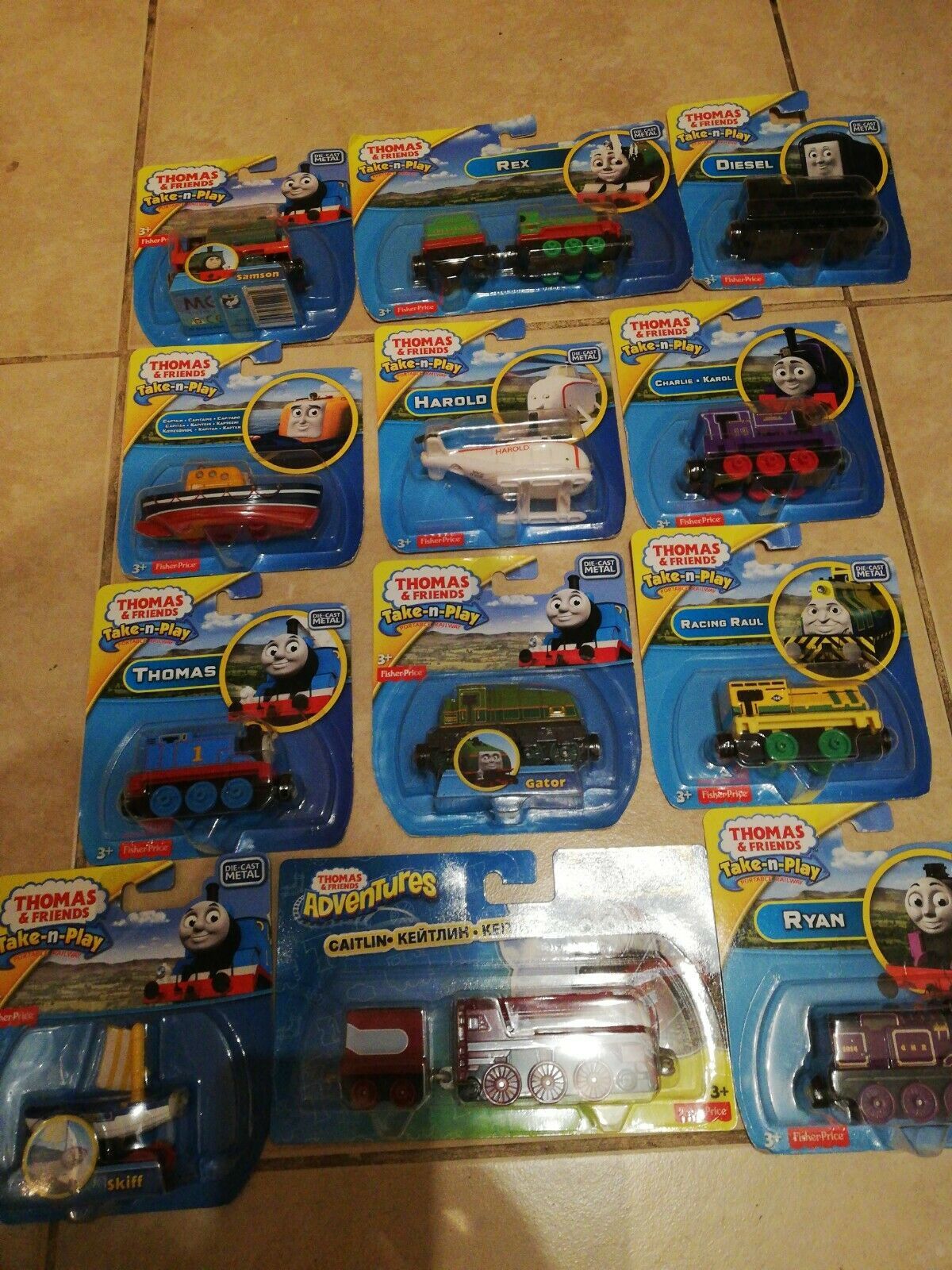 Thomas AND FRIENDS TAKE N PLAY DIECAST TRAINS ENGINES Thomas the tank