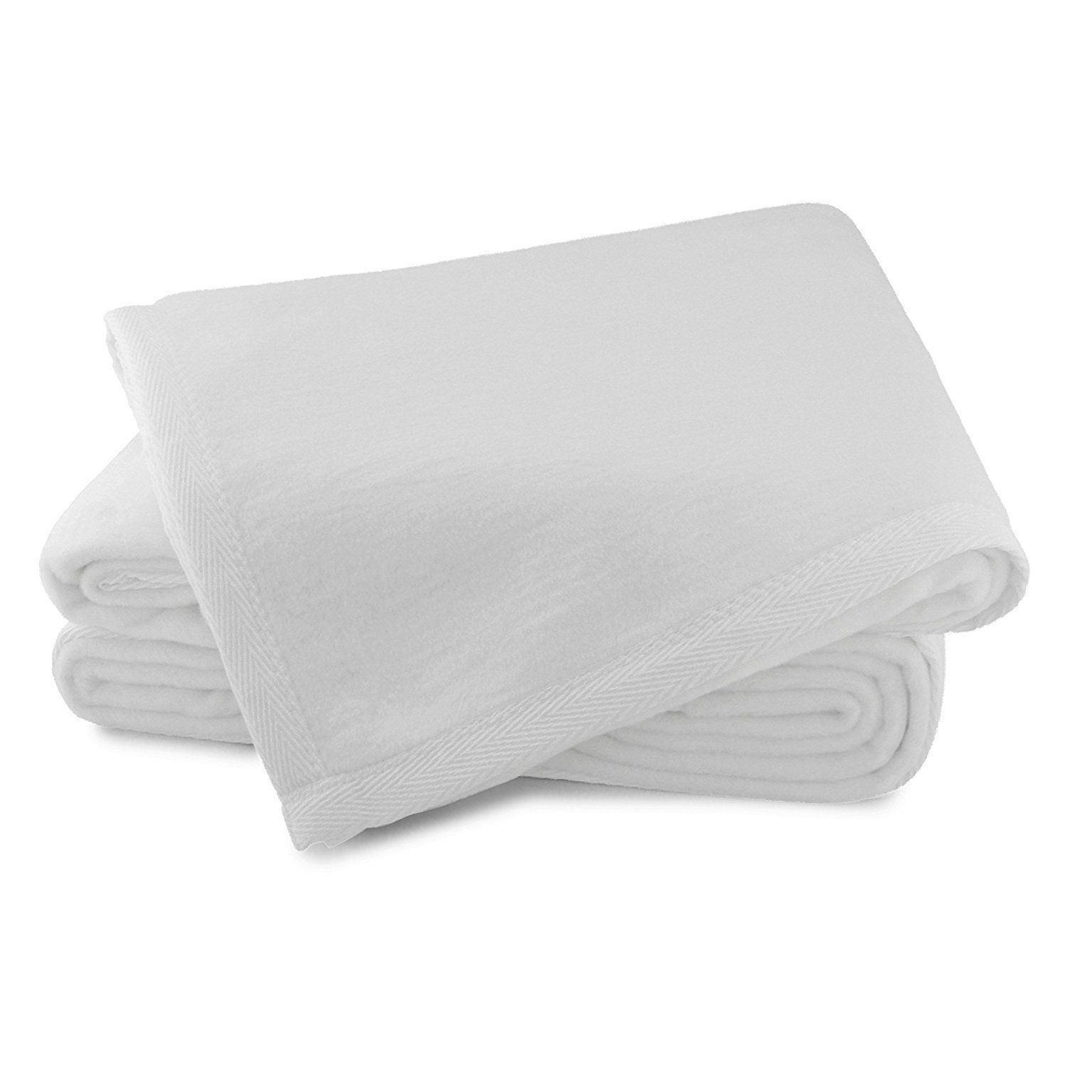 Sferra Chalet Premium Blanket 100/% Brushed Cotton Queen or King White New