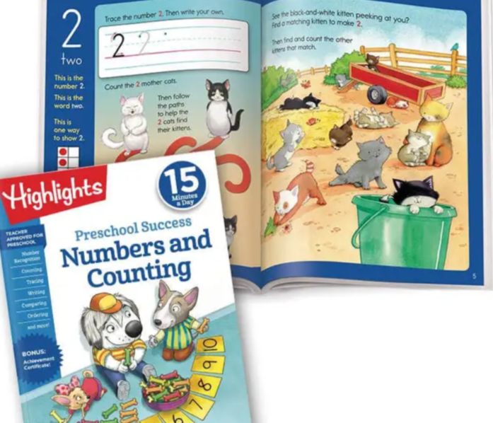 Highlights Preschool Educational Box with Uppercase Letters & Numbers