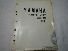 1971 1972 Yamaha 250 DS7 Parts book list manual diagram catalog - $41.77