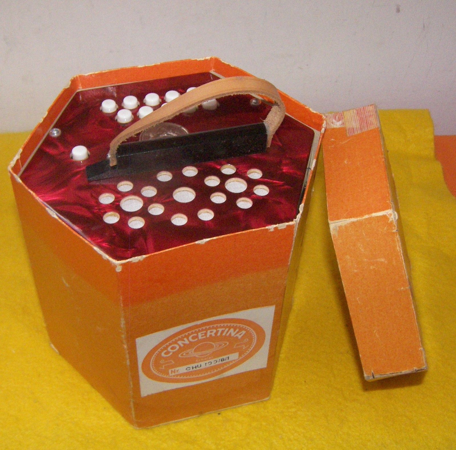 Vintage 20 Button Scholer Concertina With Box Made In Germany