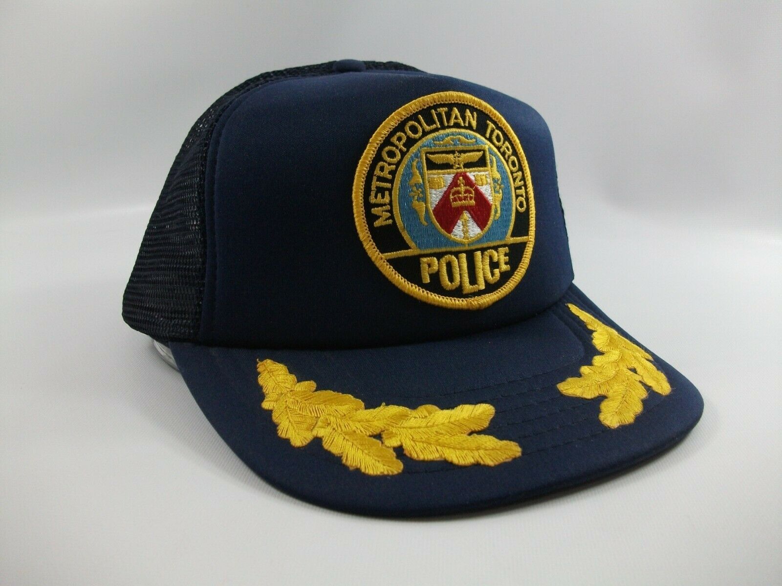 Metropolitan Toronto Police Patch Hat Vintage Blue Snapback Trucker Cap ...