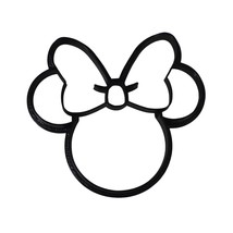 Inspired by Minnie Mouse Head Face Cartoon Cookie Cutter Made in USA PR530L - $3.99