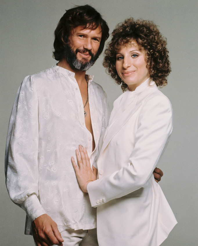 Barbra Streisand Kris Kristofferson A Star is Born in white shirts 16x20 Poster