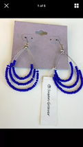 beautiful susan graver dangling pierced earrings - $19.99