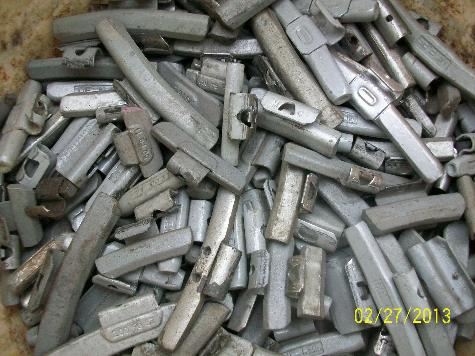 Wheel Weights Steel for Aluminum Alloy Rims 185 Piece to Reuse W/Nice