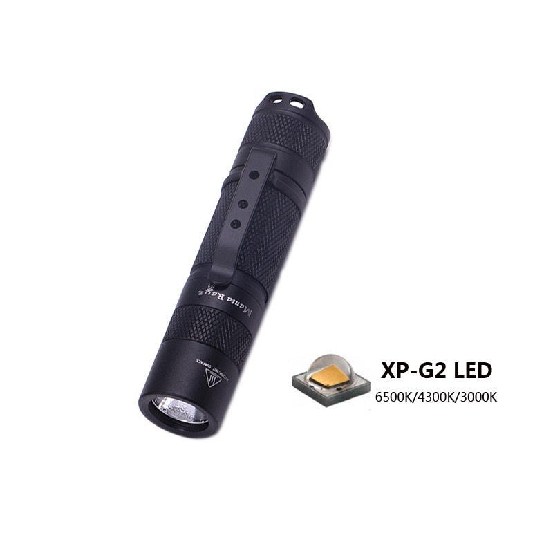 Manta Ray S1 black mini portable small penholder LED flashlight,CREE XPG2 LED in