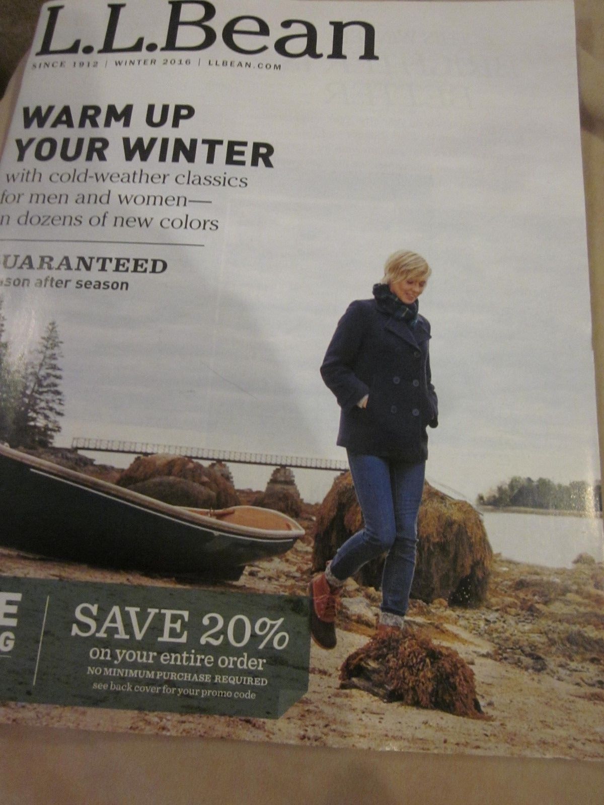 LL BEAN L L BEAN CATALOG WINTER 2016 WARM UP YOUR WINTER COLD WEATHER   S L1600 