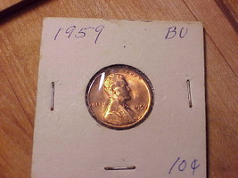 1966-P Lincoln Cent UNCIRCULATED Red Nice US Coin FREE Shipping