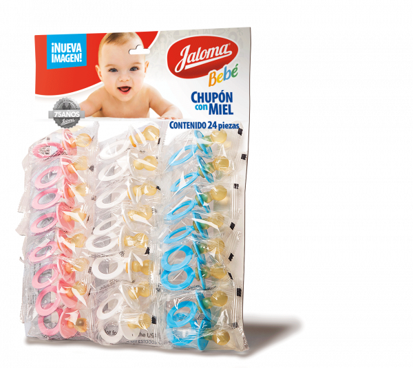 3 X JALOMA chupon con miel pacifier natural latex BPA free Mexico