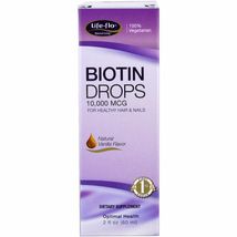 Biotin Drops, For Healthy Hair & Nails, Natural Vanilla Flavor, 10,000 mcg, 2 fl - $28.99