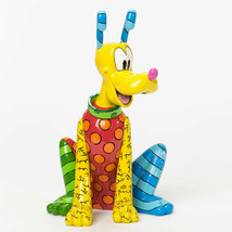 Disney Britto Pluto Figurine Multicolor 8.15" High Mickey Mouse Dog Friend 