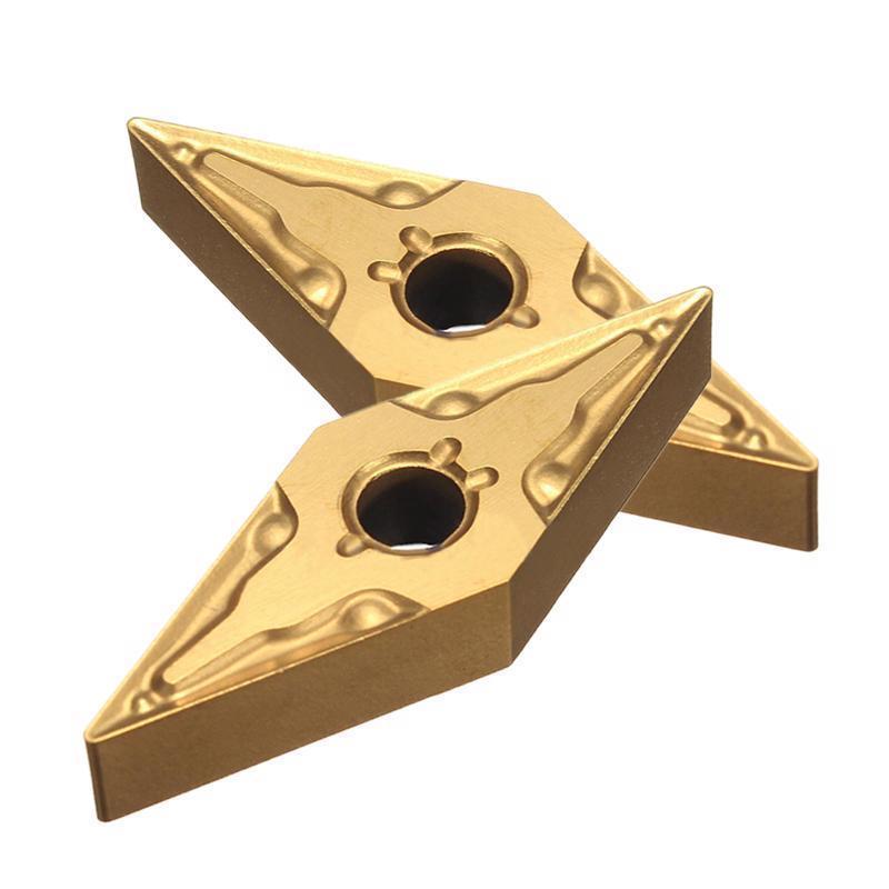 10pcs Vshape VNMG160404 Carbide Inserts 35 Degree with Box For