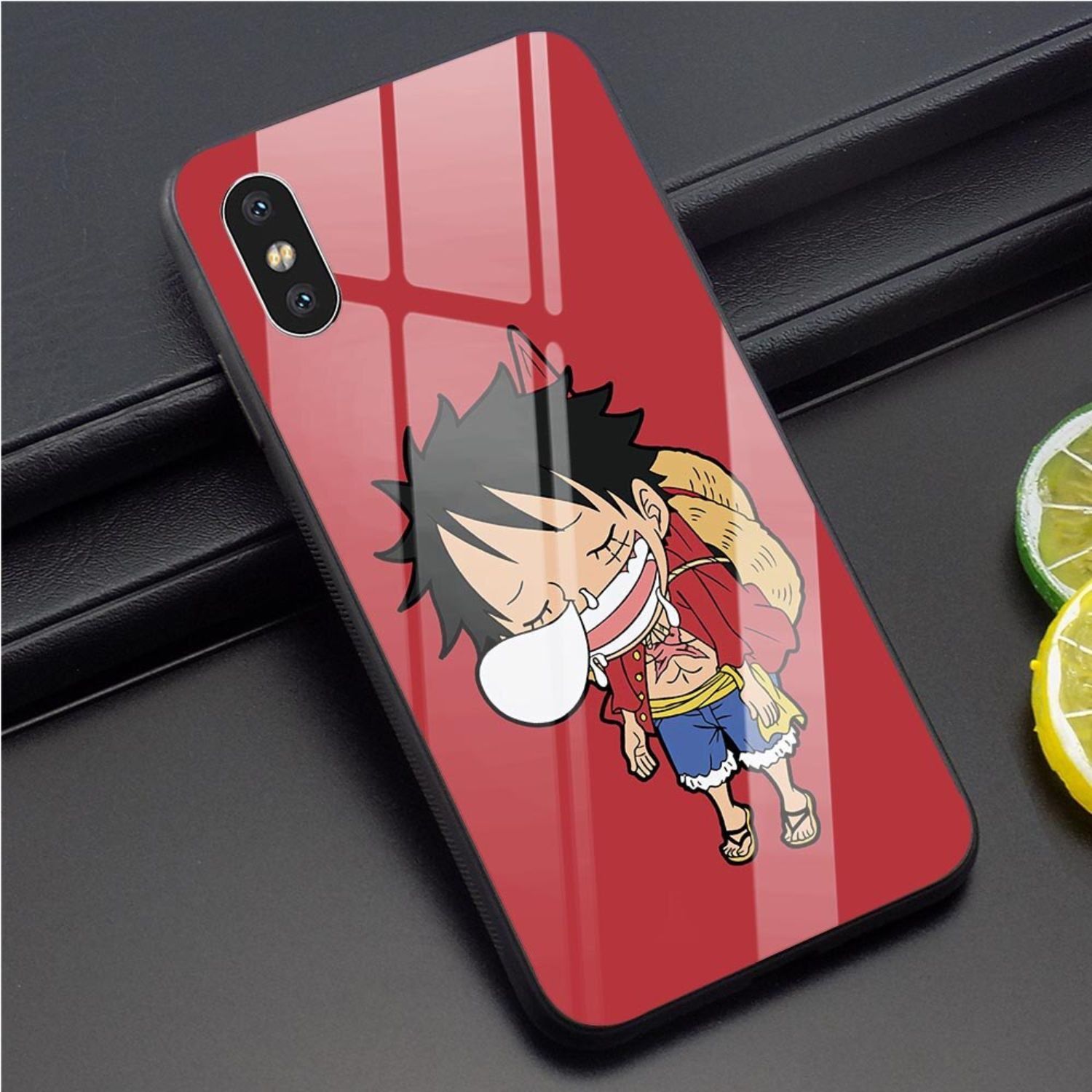 Anime One Piece Tempered Glass Phone Cover Case for iPhone XR X 7 11 ...