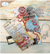 Sea Creatures Die Set.. Elizabeth Craft Designs Time to Travel CLEARANCE image 2