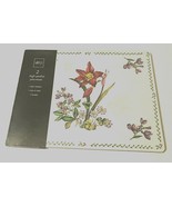 Mikasa Summer Symphony Floral High Quality Cork Placemats 15 3/4&quot; x 11 3... - $20.48