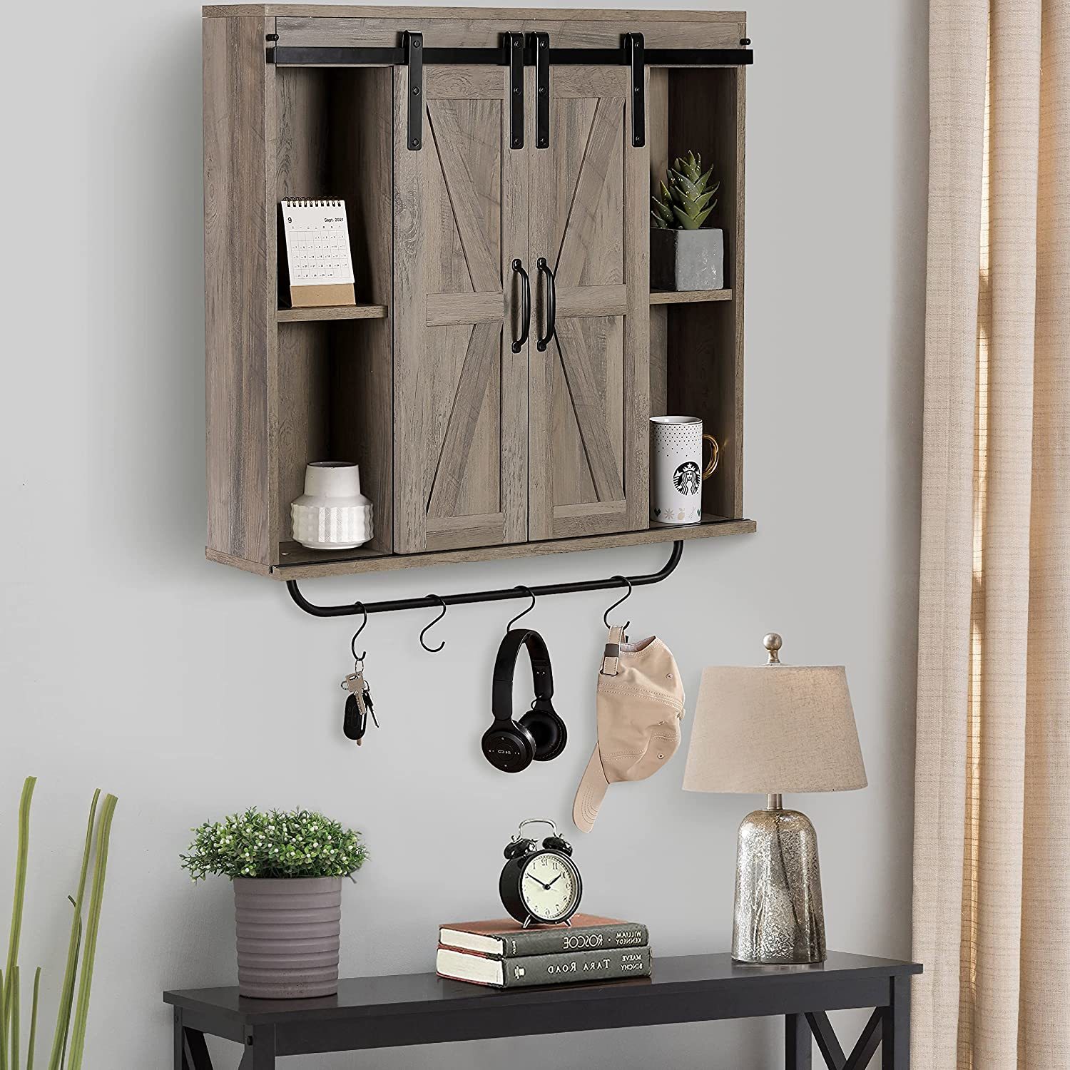 Rustown Rustic Wood Wall Storage and similar items