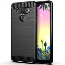 Smartphone case for LG K50S Silicone TPU wire drawing black - $14.58