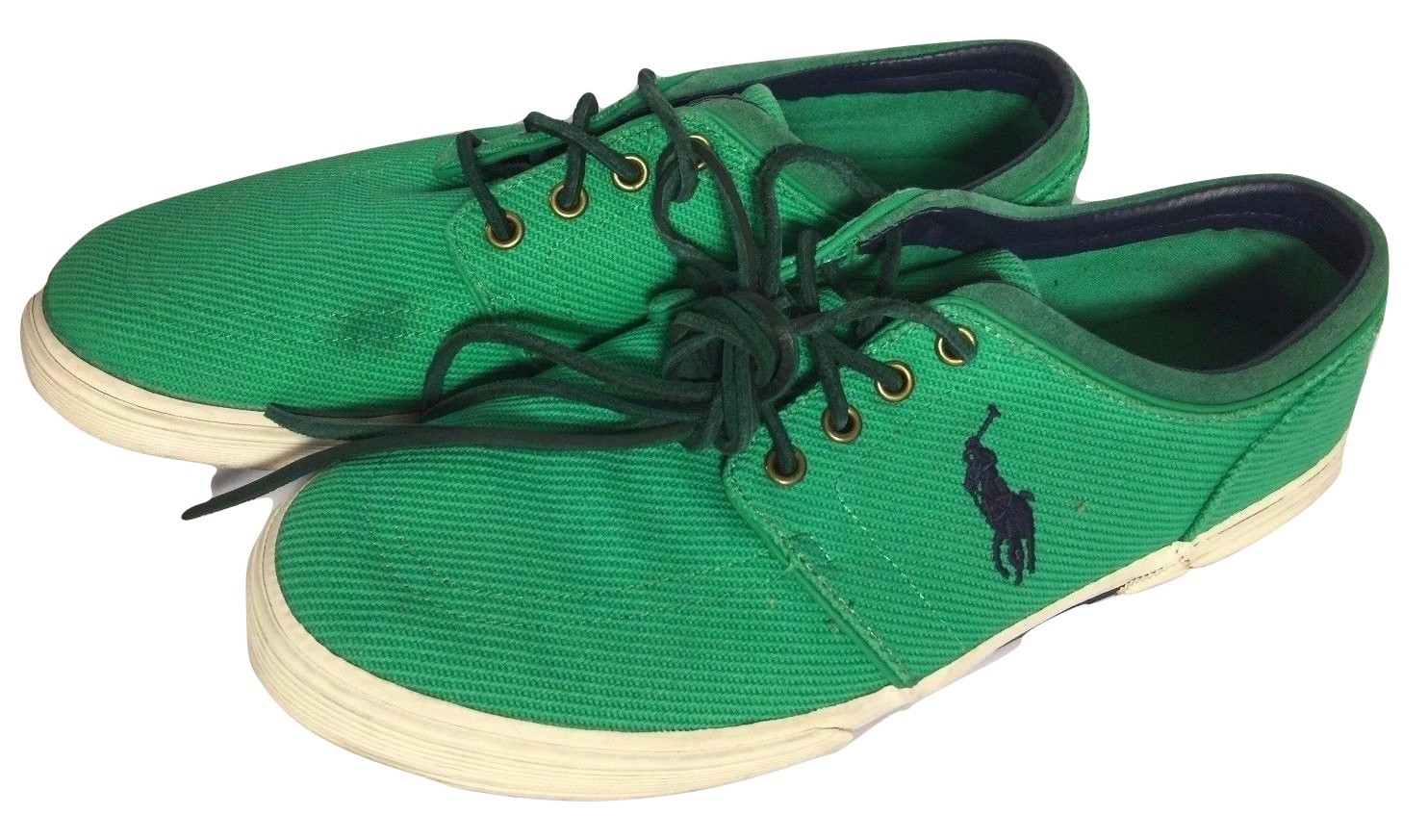 ralph lauren green trainers