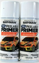 2 Cans Rust-Oleum 12 Oz 316178 Peelable Primer Makes Any Spray Paint Removable