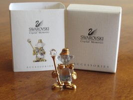 Swarovski Crystal Memories Gold Conductor Clown Brooch Pin 220312 Austria w/Box - $40.00