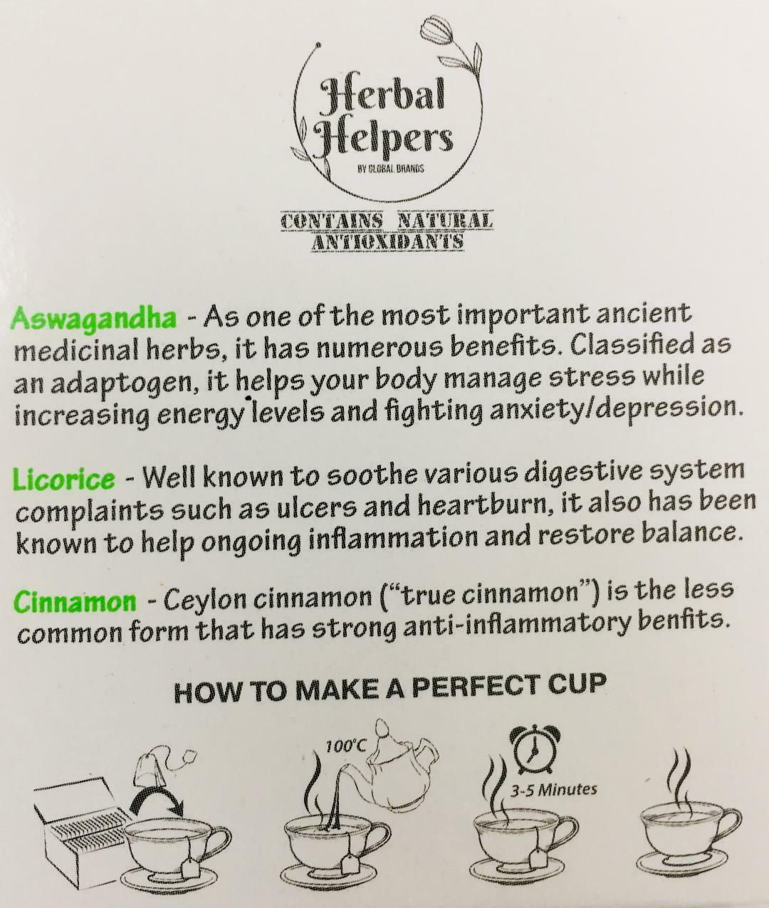 2 Boxes(40 Tea Bags) Herbal Helpers ENERGY BOOST 100 NATURAL FAST