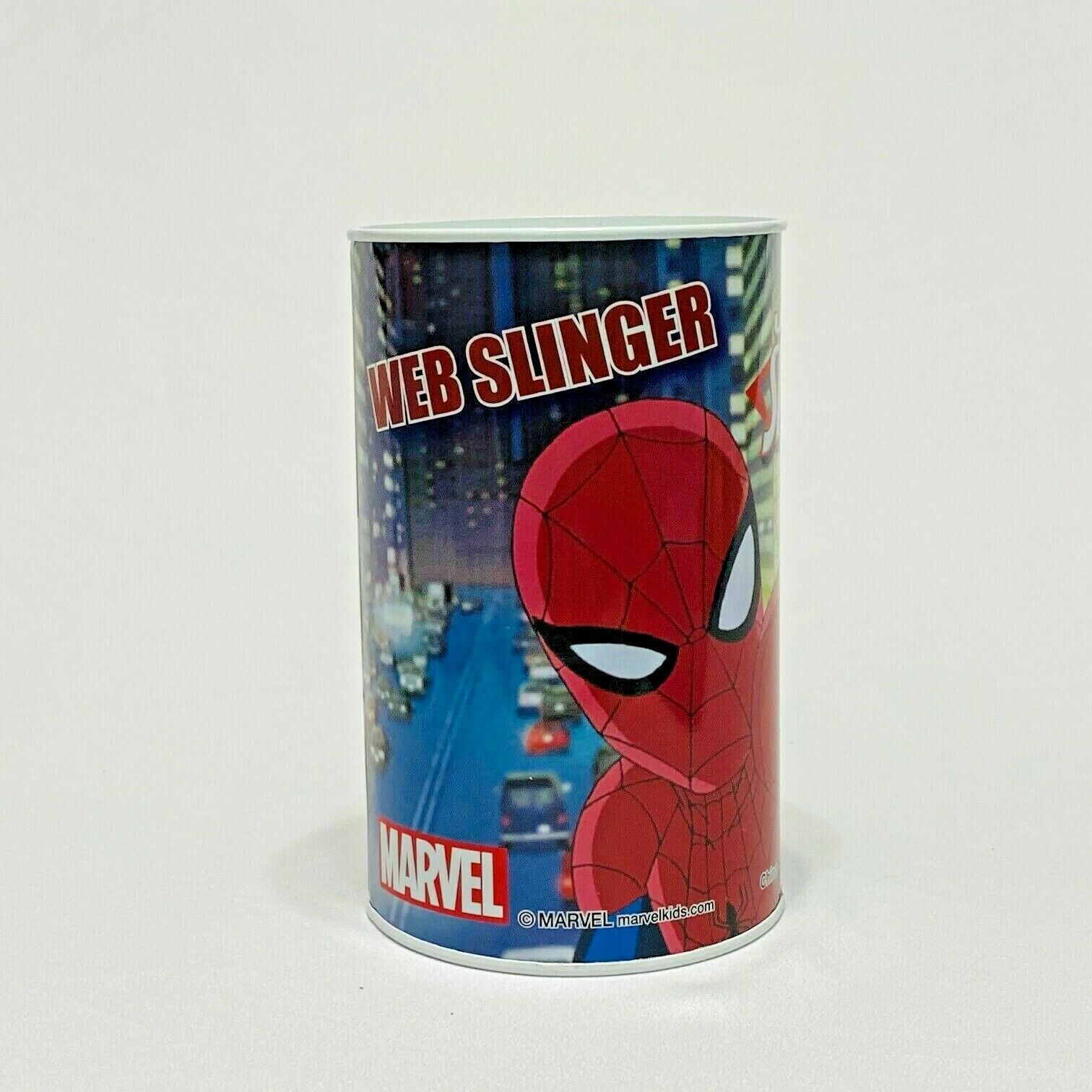 Marvel Ultimate Spider-Man Web Slinger Coin Tin Container Bank, 5 x 3 inches