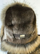 Raccoon And Sheared Beaver Fur Hat Saga Furs Full Fur Ushanka Hat in Two Furs image 5