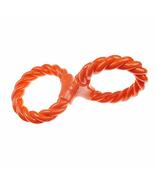 MPP Twist Tugs Dog Toys Infinity TPR Durable Pet Chew Double Ring 12&quot; Ch... - $14.44