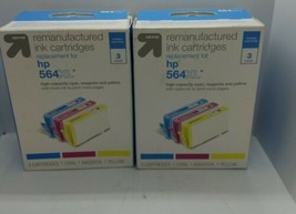 2 pk Up & Up Remanufactured Ink Cartridges High Capacity Color hp 564XL NIB * - $16.81